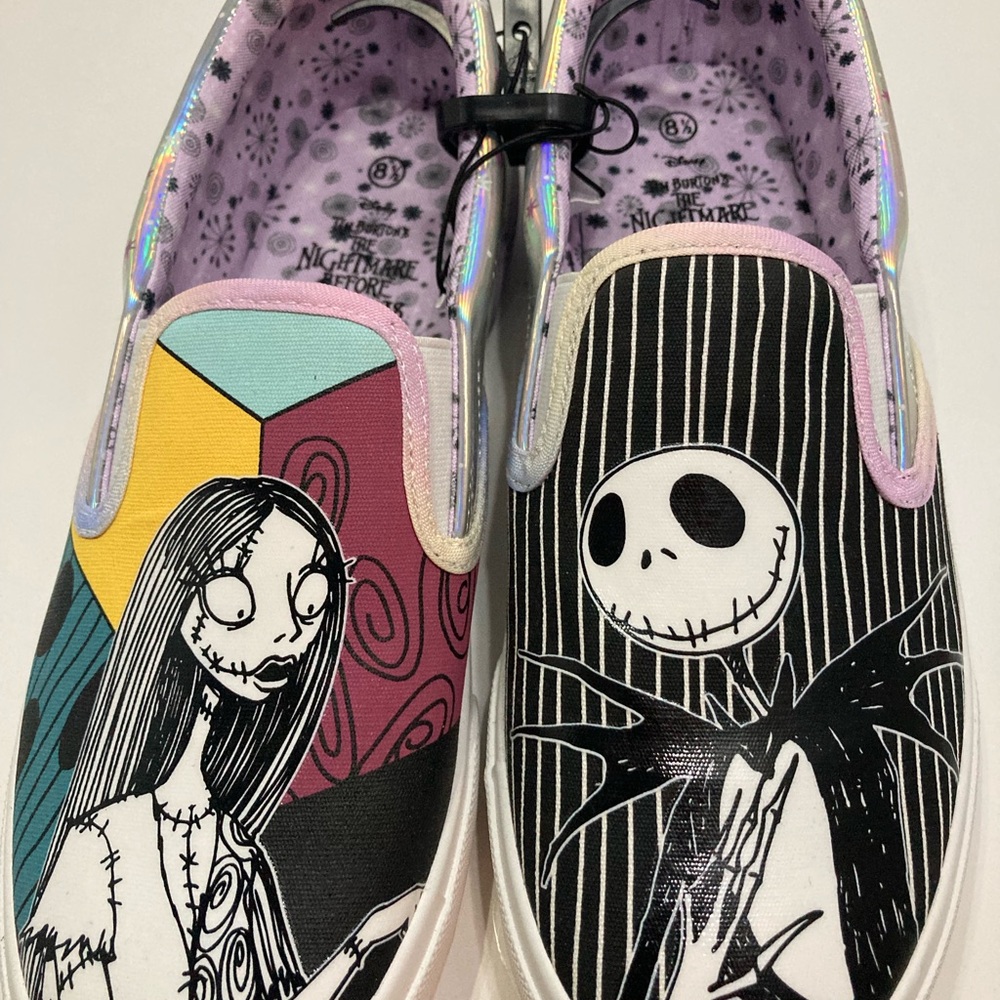 Disney nightmare before Christmas slip on shoes size 8